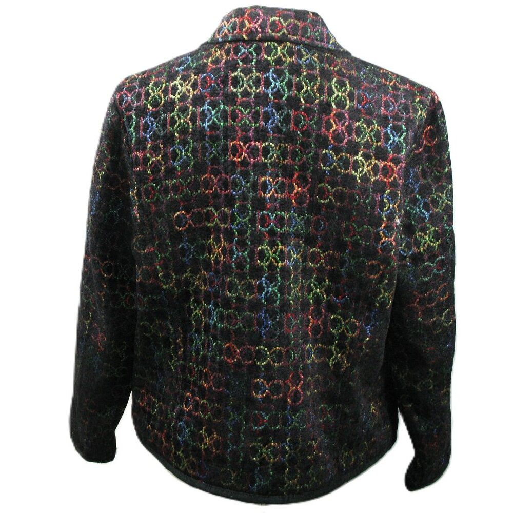 C.J. Banks Colorful Patterned Button Front Blazer… - image 2